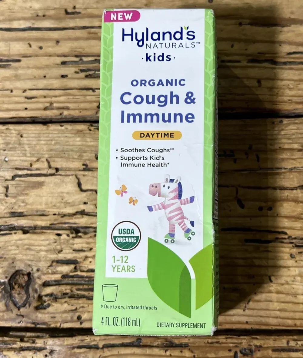 Hyland's KIDS Organic Cough & Immune DAYTIME - 4 fl oz - EXP 05/25